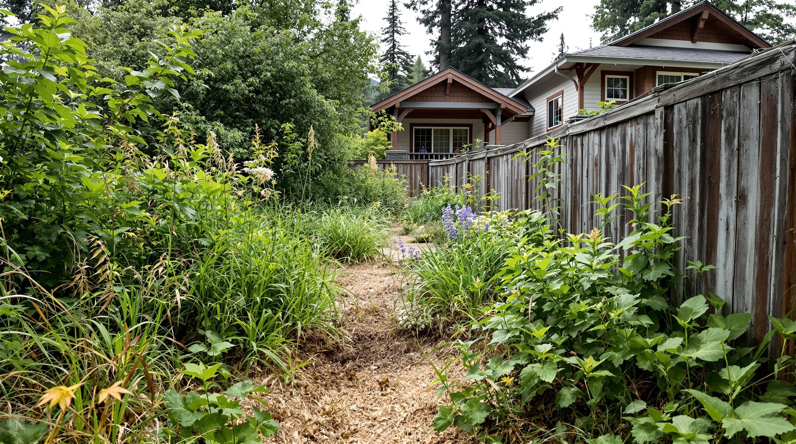 Backyard Transformation — Before